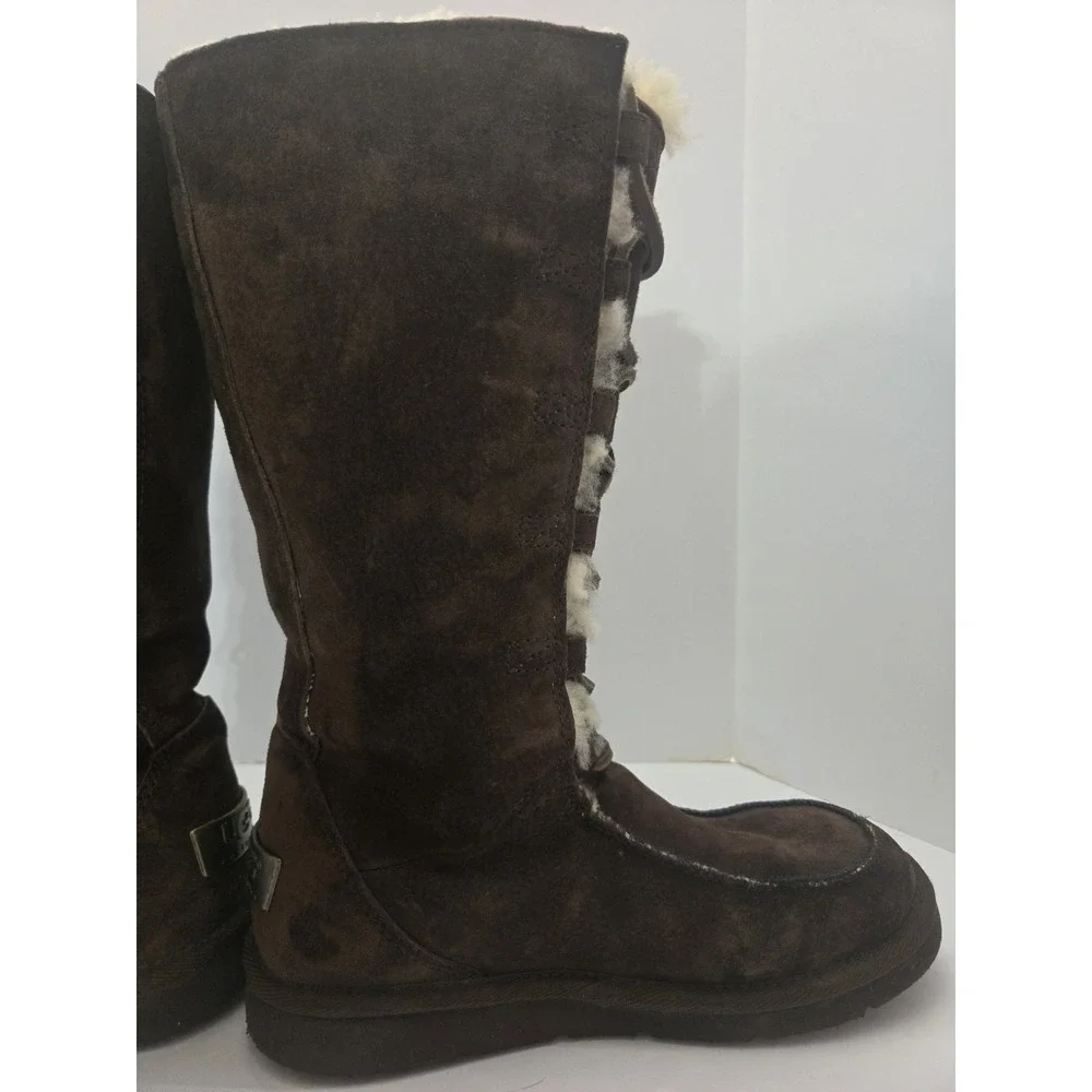Ugg Australia‎ Uptown 5190 Winter Boots Womens 6 Brown Shearling Lined Leather